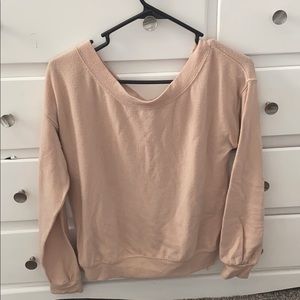 baby pink long sleeve top